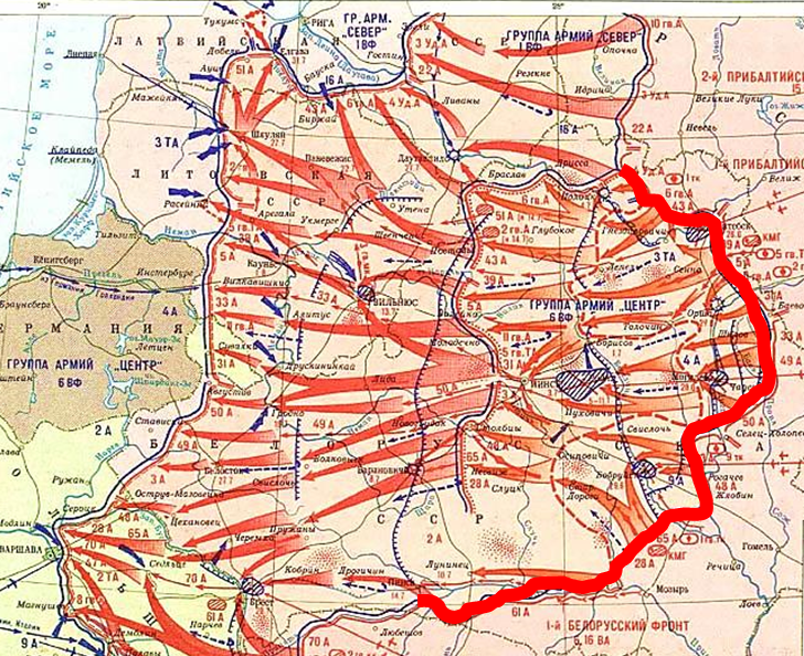 Карта максимального продвижения немецких войск во время вов