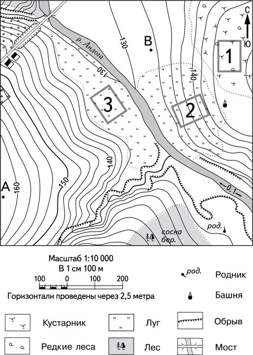 Тест по географии 5 класс план местности