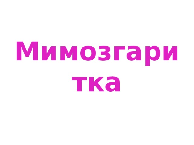 Мимозгаритка 