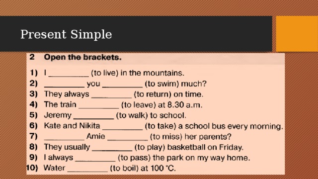 Present simple упражнения 4. Задания на present simple 4 класс. Задания на present simple 7 класс. Present simple упражнения. Презент Симпл упражнения.