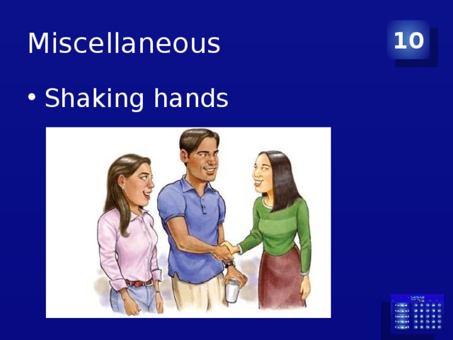 Miscellaneous 10 Shaking hands 