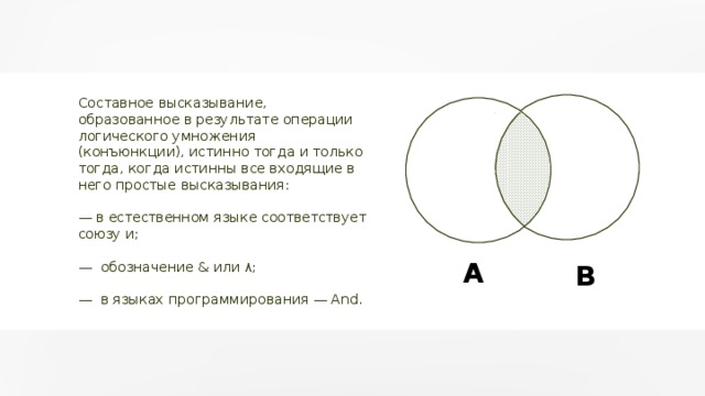 Какое описание соответствует