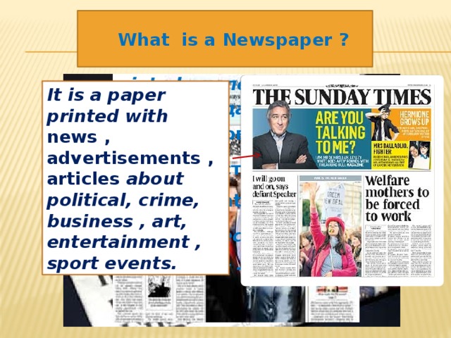 What is a Newspaper ?