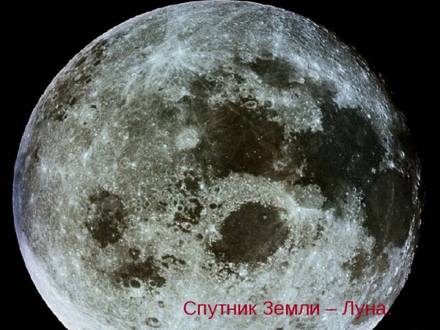 Спутник Земли – Луна.  