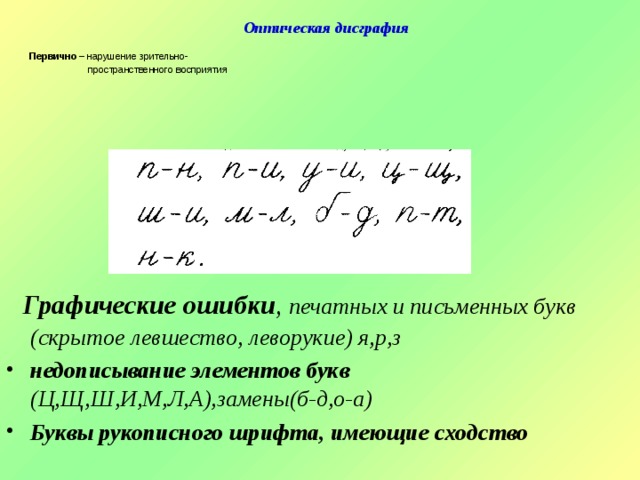 Пропуск элементов букв. Оптическая дисграфия. Оптическая форма дисграфии. Графические ошибки. Оптические ошибки при дисграфии.