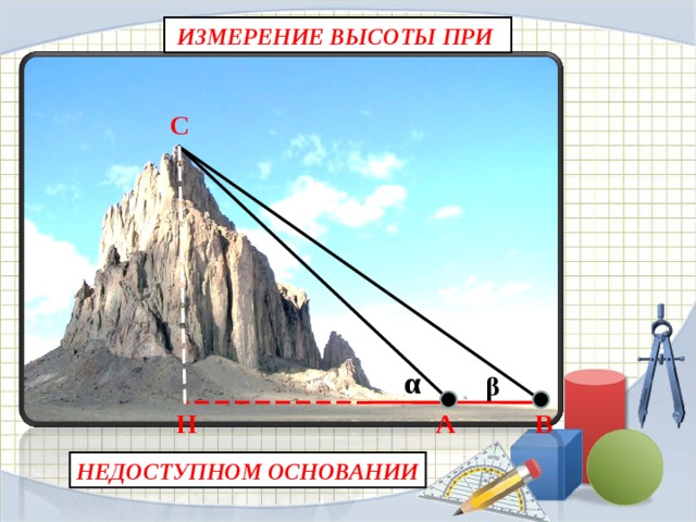 Высота действительного изображения. Измерение высоты. Измерение высоты здания по. Измеренте высота предмета. Высотные измерения.