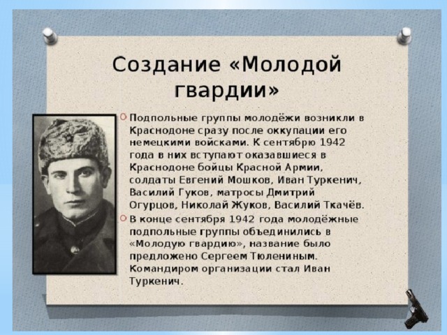 Молодая гвардия план по главам