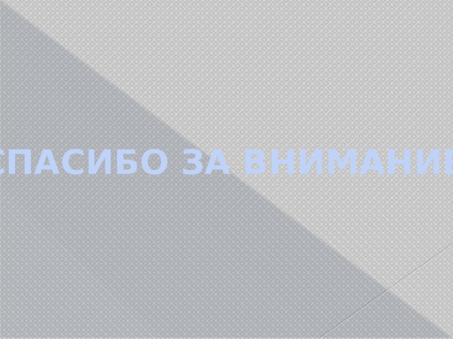 СПАСИБО ЗА ВНИМАНИЕ! 