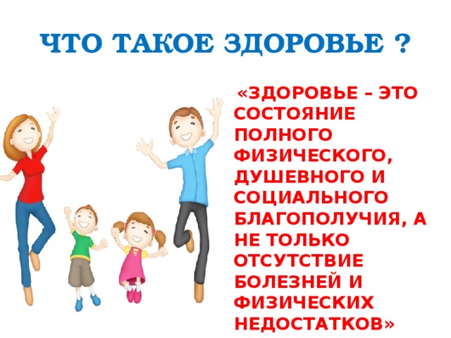 Что такое здоровье презентация