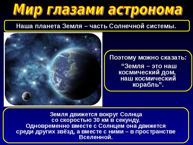 Мир глазами астронома 4 класс окружающий мир презентация