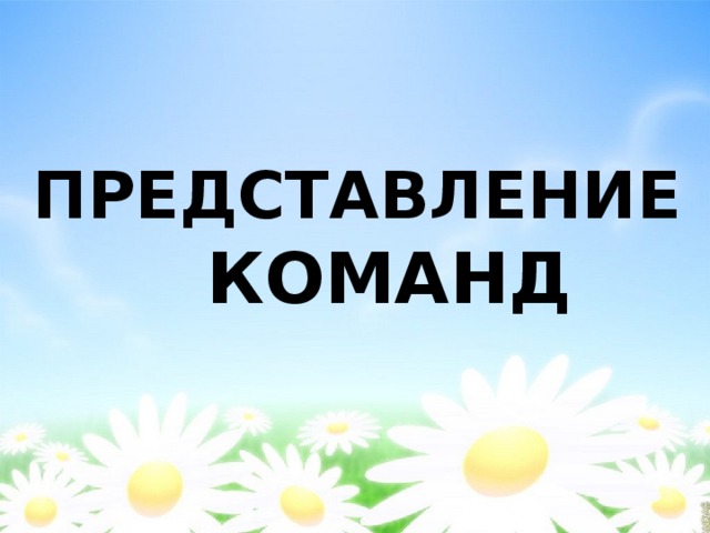 ПРЕДСТАВЛЕНИЕ КОМАНД 