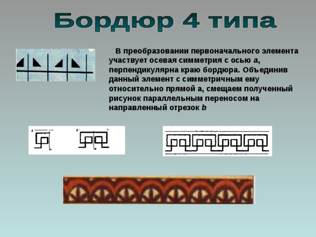 Бордюр в геометрии рисунок