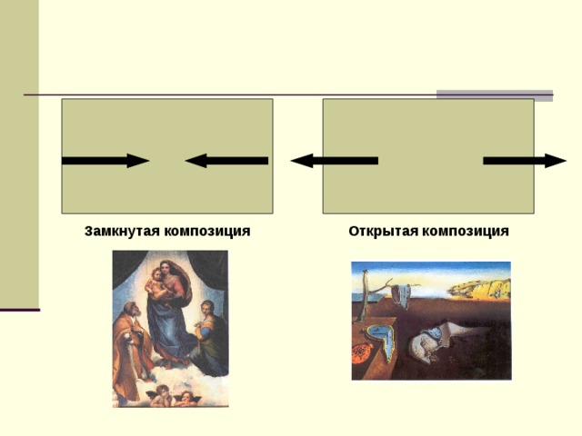 Изображение в замкнутой композиции вписывается в четко очерченный формат