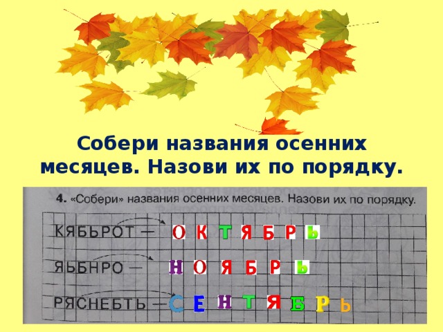 Собирающими называются. Название осенних месяцев. Народные названия осенних месяцев. Собери названия осенних месяцев назови их по порядку. Осенние месяца названия в народе.