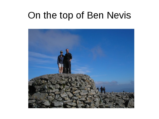 On the top of Ben Nevis 