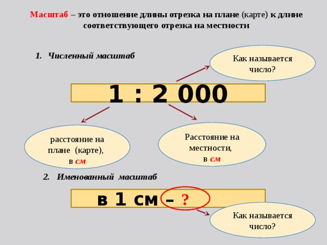 Масштаб показывает какое