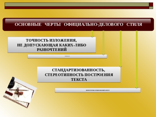 Стиль точность. Стандартизованность – важнейший признак стиля. Способ изложения официально делового стиля. Черты официально-делового стиля в резюме. Стереотипность построения текста это.