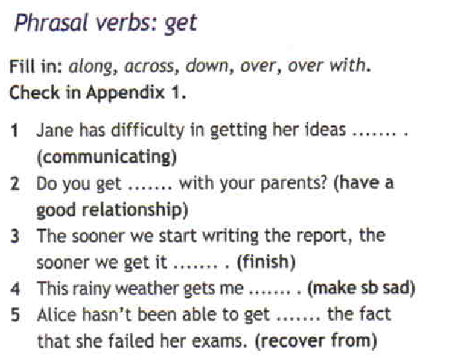 Getting in touch перевод. Phrasal verbs get упражнения. Задания с фразовым глаголом get. Фразовый глагол Call упражнения.