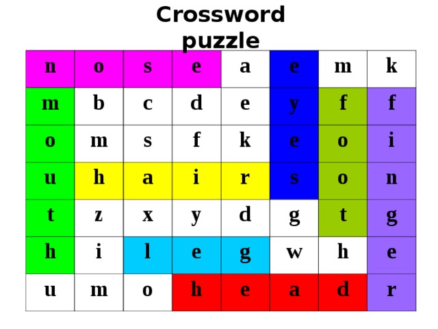 Crossword puzzle n m o s b o e c u m a d t h s e e a h z f m y u i k i x f k l y m r e f s o e o d g h o i g e n w t g a h e d r 