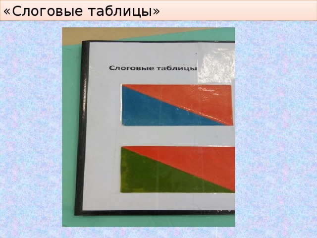 «Слоговые таблицы» 