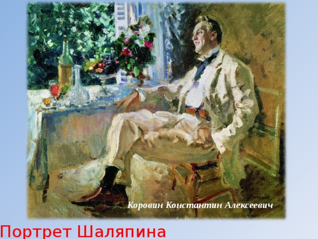 Коровин Константин Алексеевич Портрет Шаляпина 