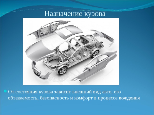Презентация кузов автомобиля