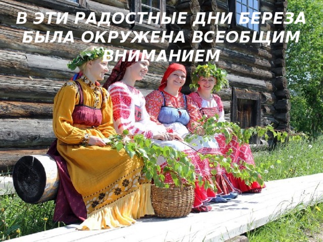 В ЭТИ РАДОСТНЫЕ ДНИ БЕРЕЗА БЫЛА ОКРУЖЕНА ВСЕОБЩИМ ВНИМАНИЕМ 