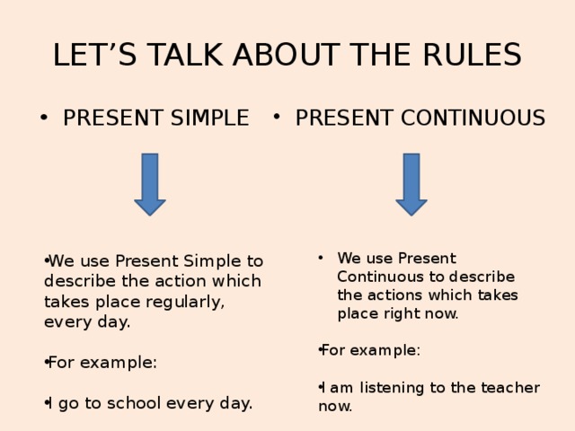 We use present simple to talk. When we use present Continuous. We use present Continuous. We use present Continuous for. Present Continuous usage.