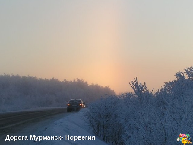 Дорога Мурманск- Норвегия 