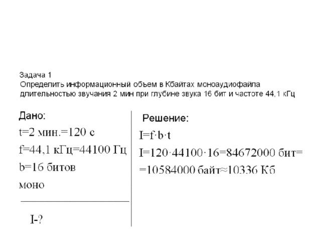 Информационное сообщение объемом 4 кбайта