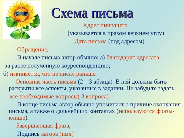 Схема письма. Обращение в начале письма. Как писать начало письма. Имя в конце письма.