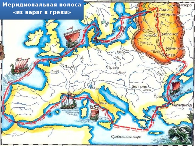 Меридиональная полоса «из варяг в греки» 