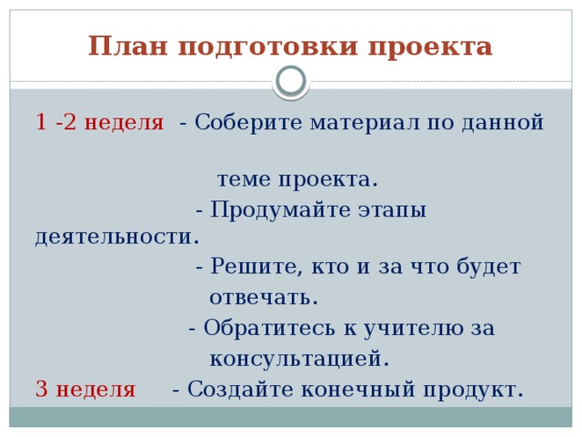 План 4 главы