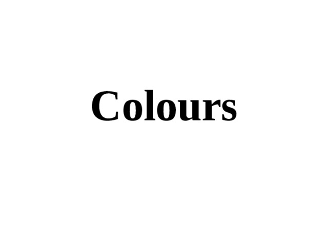 Colours 
