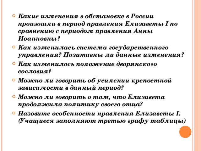 Знатное положение. Какие изменения происходят в управление. Изменения в системе управления при Анне Иоанновне. Какие изменения произошли в управлении Украиной. Какие перемены произошли в России управление.