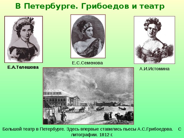 А.С. Грибоедов: жизнь и творчество