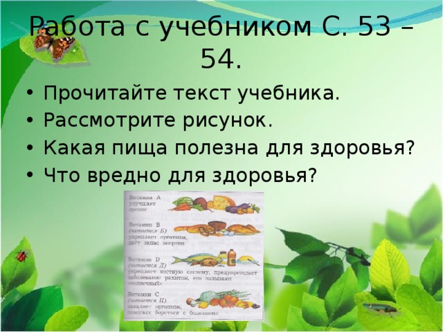 Почему надо правильно питаться 2 класс 21 век презентация