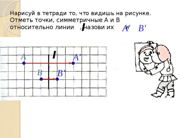 Отметьте точки а и б. Отметьте точки симметричные точкам. Отметь на картинке симметричные точки. Отмечать точки рисунки. Отметь на этом рисунке симметричные точки.