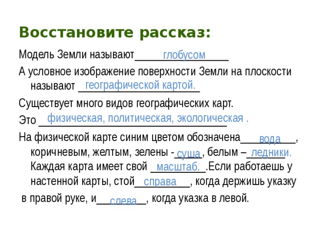 Условные изображения поверхности земли на плоскости. Восстановите рассказ модель земли называют. Условное изображение земли на плоскости называется.