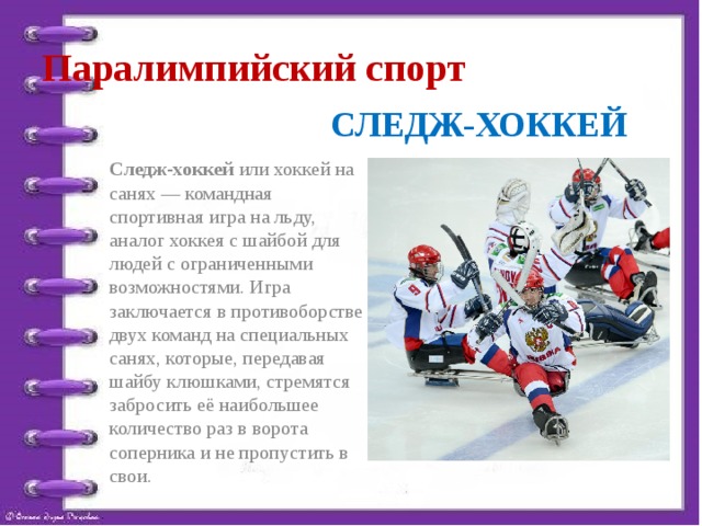Следж хоккей презентация