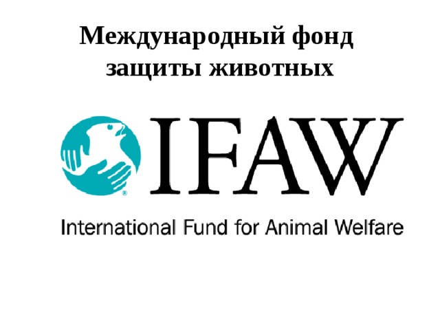 Международный фонд защиты животных 