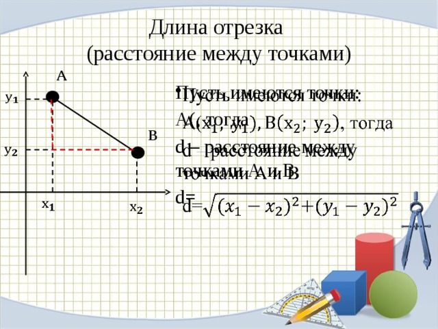 Расстояние между точками рисунок