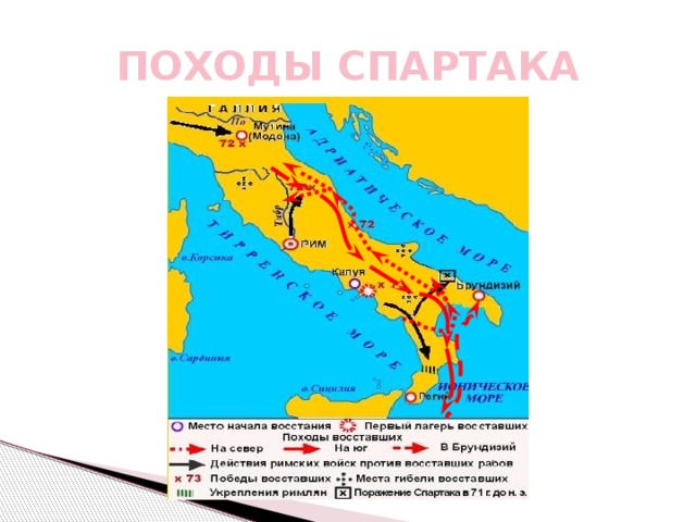 ПОХОДЫ СПАРТАКА 