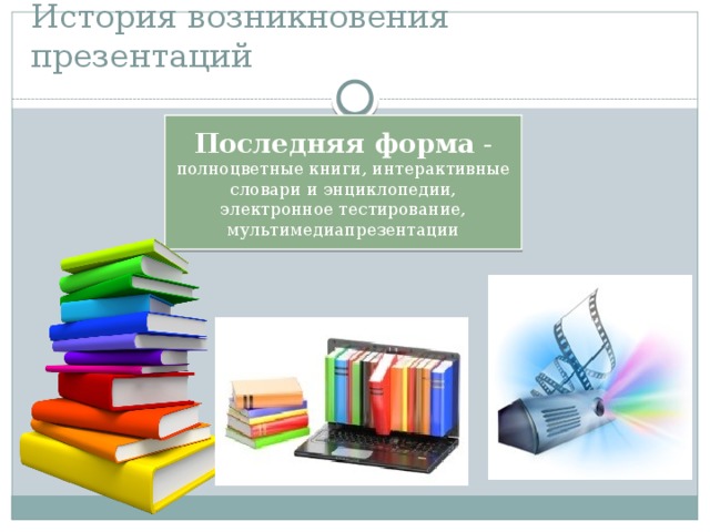 История возникновения презентаций презентация