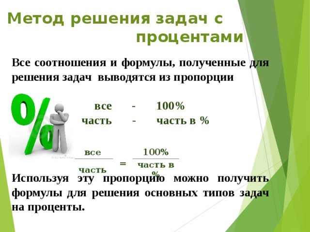 Процентная пропорция