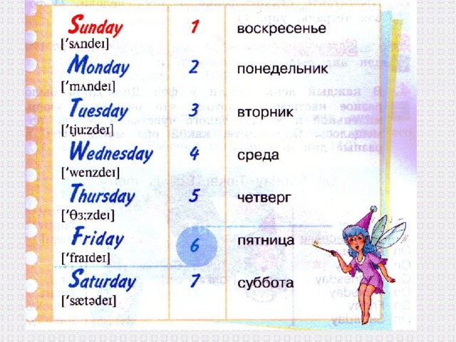 Составить свой план на неделю и напиши предложения