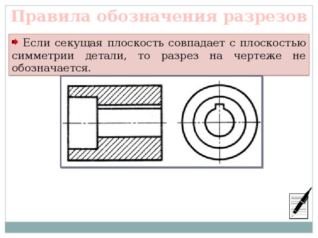 Чертеж секущей