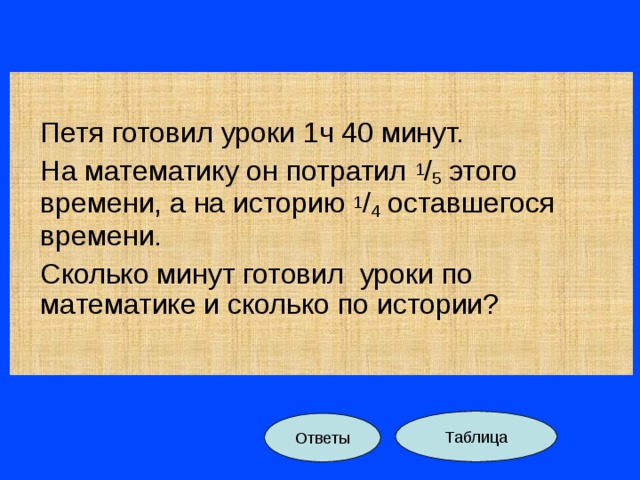 Ваня готовил проект по географии и неделю записывал