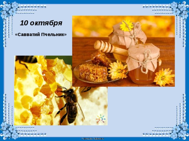  10 октября «Савватий Пчельник»  