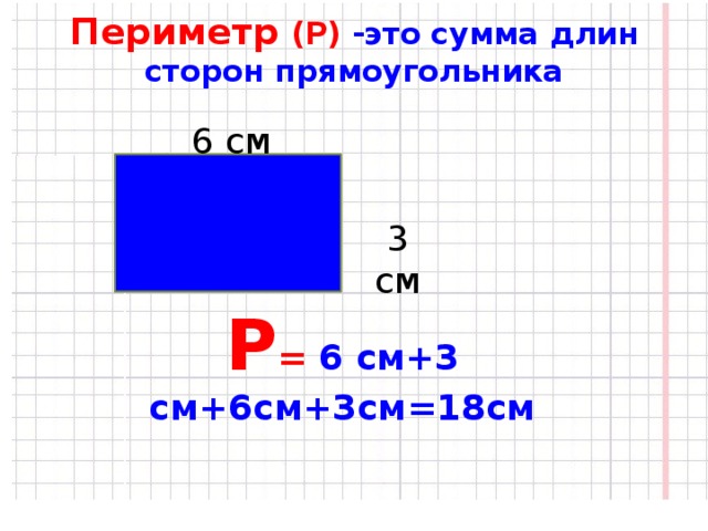 Вычисли периметр прямоугольника длины сторон